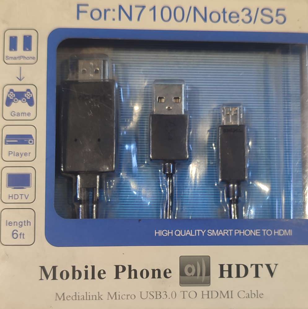 کابل و تبدیل MHL به HDMIسامسونگ N7/S5/Note3/100