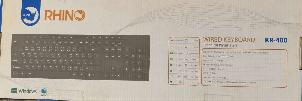 کیبورد باسیم KEYBOARD مدل KR-400